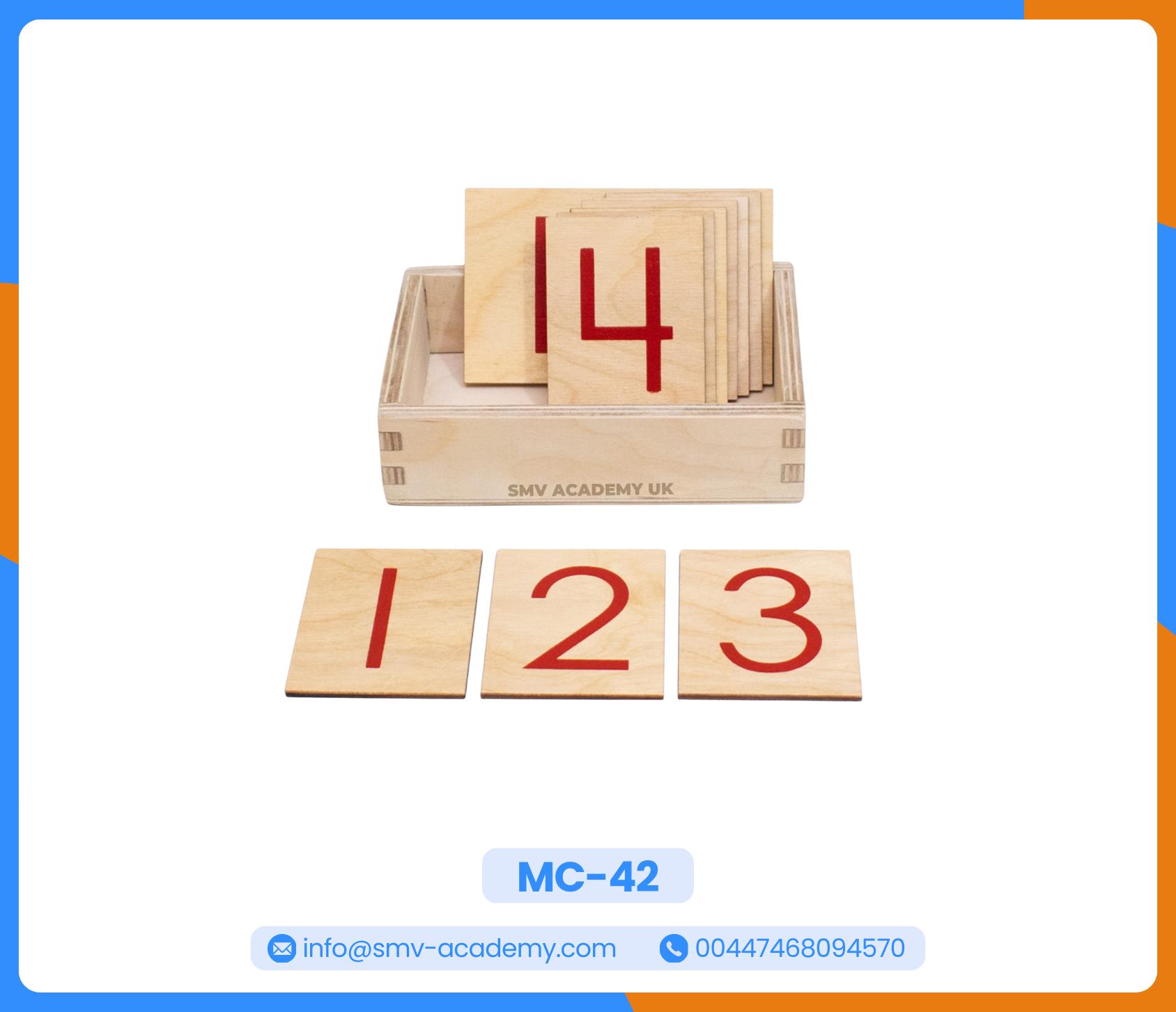 كروت الأرقام المطبوعة 1 - 10